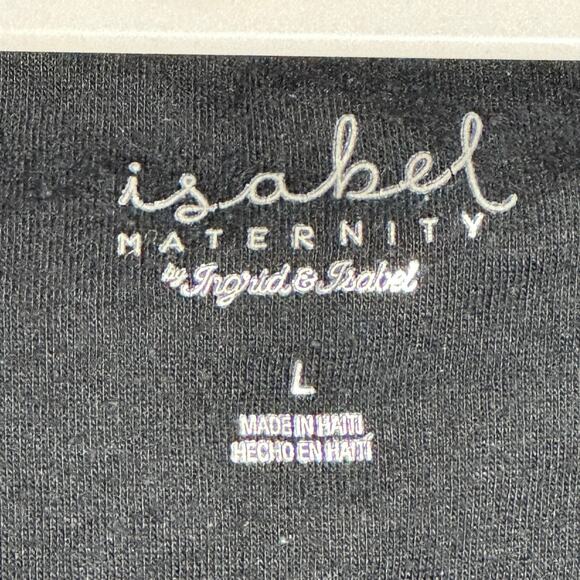 Isabel Maternity Ingrid & Isabel Black Tank Top Size L Layering FLAW - Picture 8 of 10